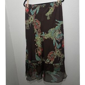 Harari 100% Silk Maxi Skirt NWT